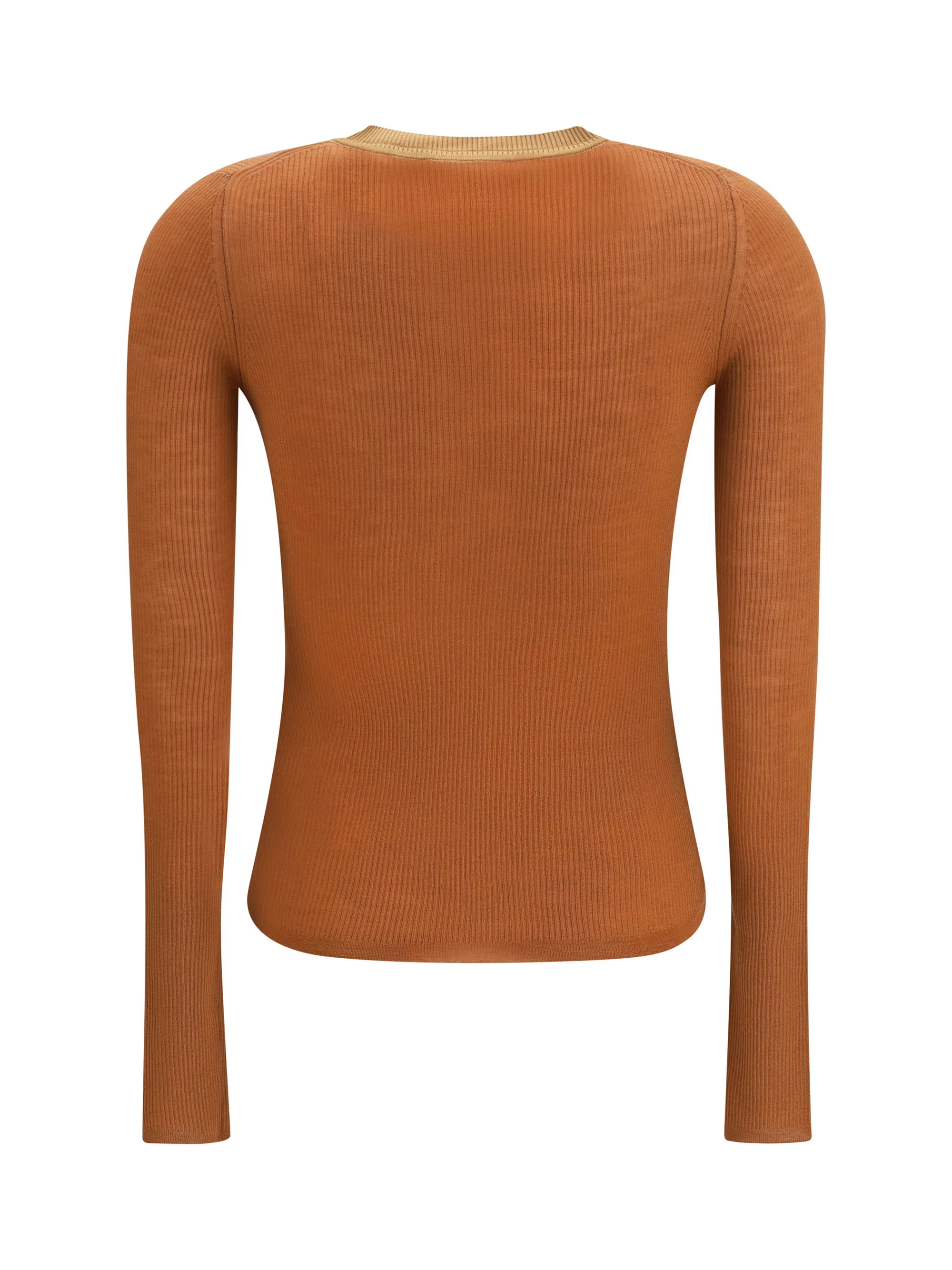 ultra-fine wool knit henley top