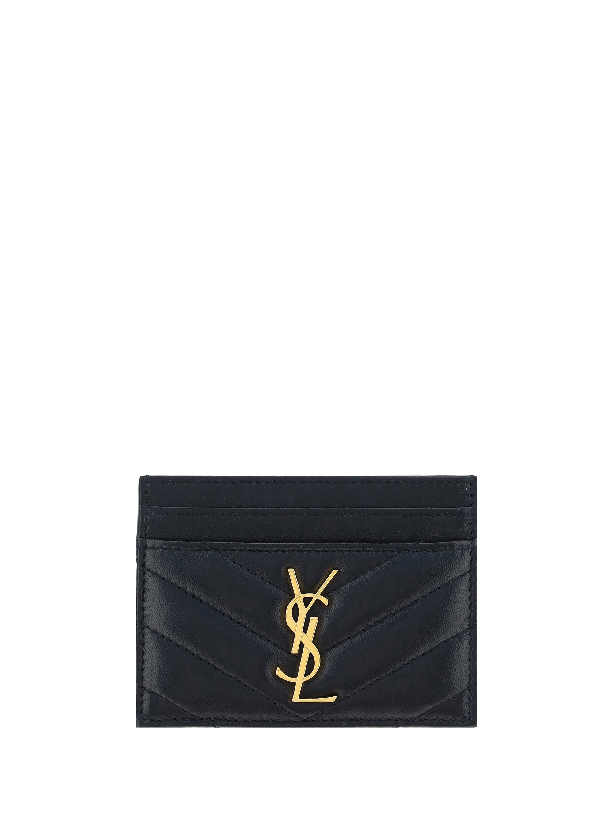 SAINT LAURENT OS lambskin card holder