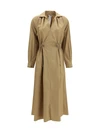 pedaggi midi dress in cotton poplin