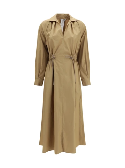 pedaggi midi dress in cotton poplin