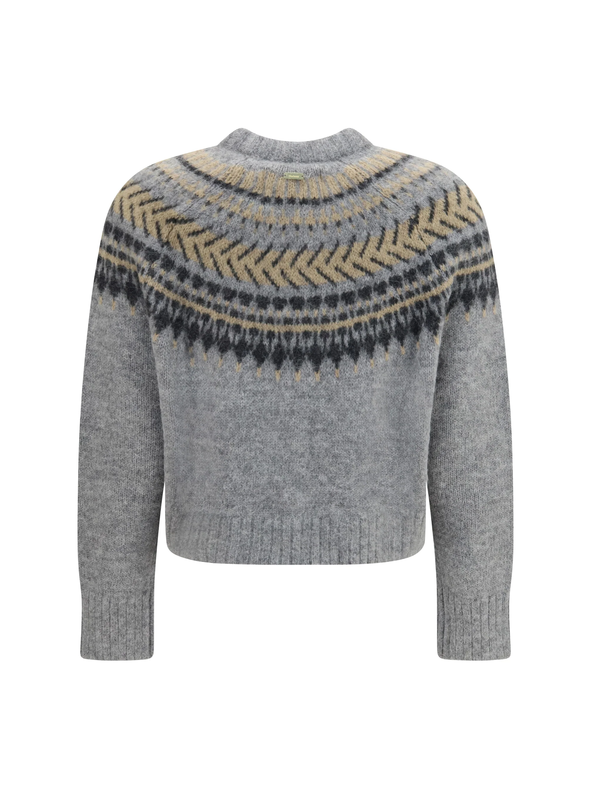 BARBOUR S annette fair isle crewneck jumper