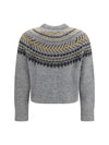 annette fair isle crewneck jumper