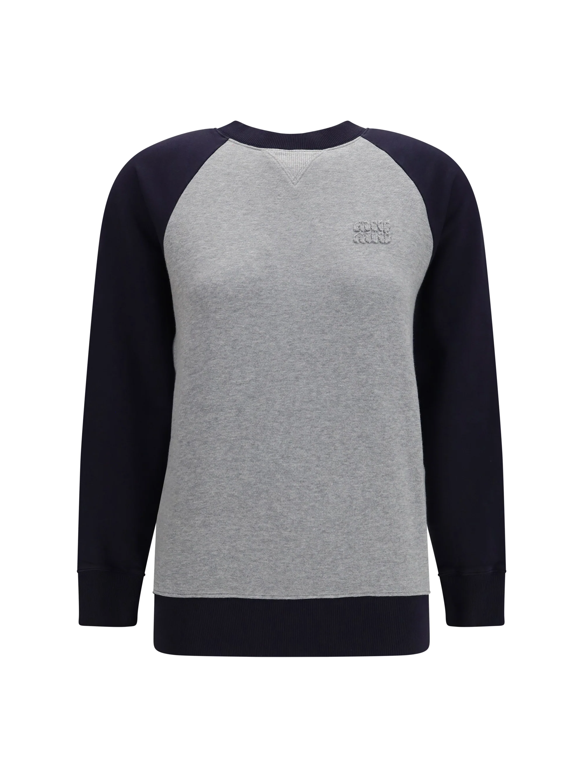 MIU MIU S bicolor crewneck sweatshirt