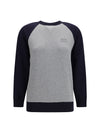 bicolor crewneck sweatshirt