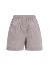 striped silk shorts