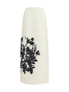 long linen and cotton skirt