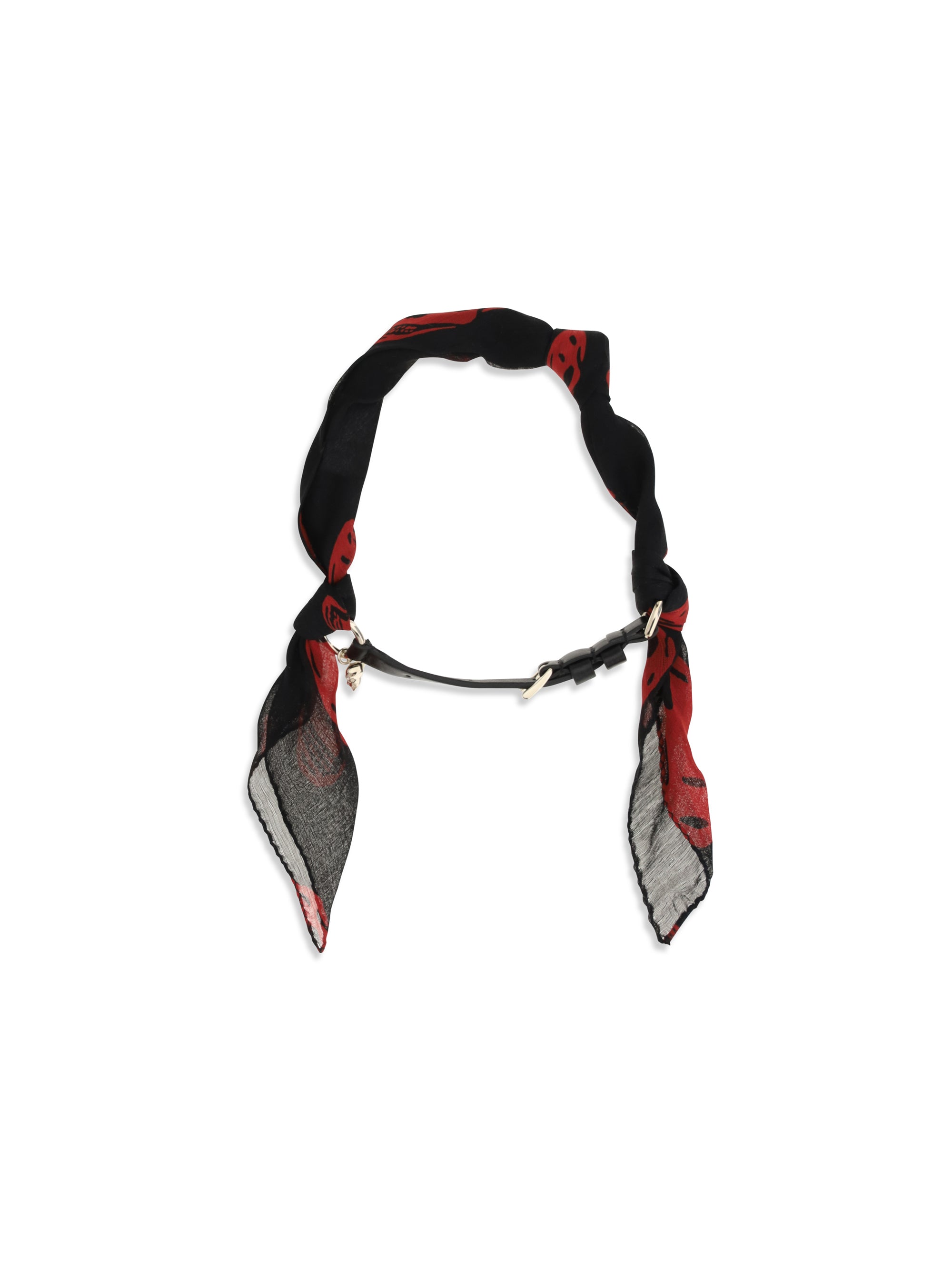 ALEXANDER MCQUEEN OS double-wrap skull scarf bracelet