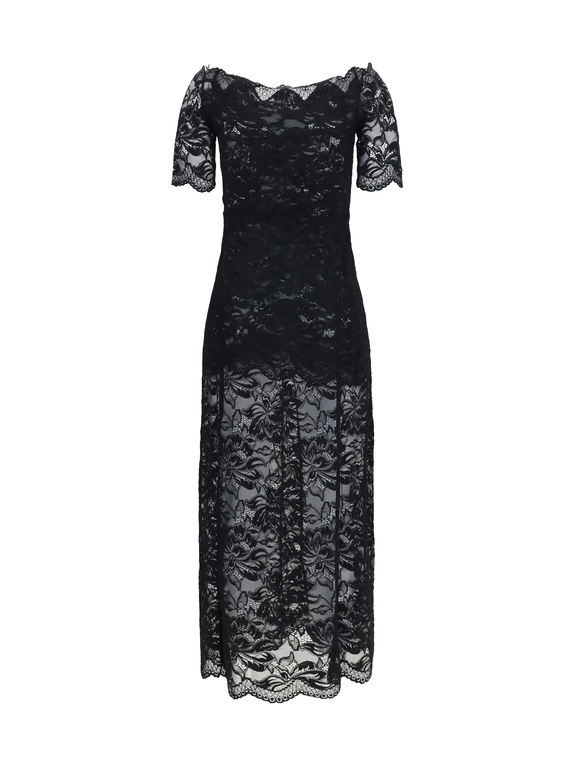 RABANNE 36 floral lace long dress