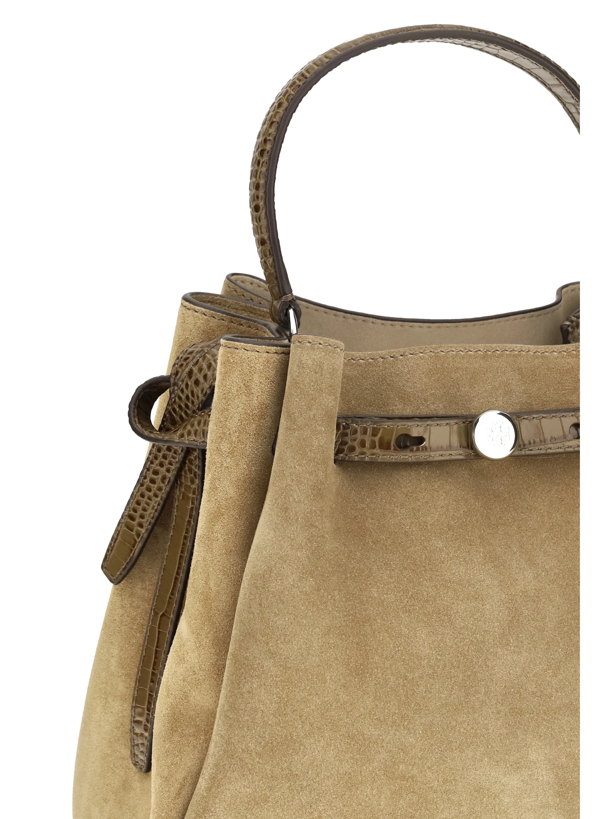 romy suede bucket bag