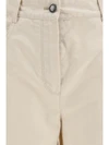 wide leg jeans in flocked denim