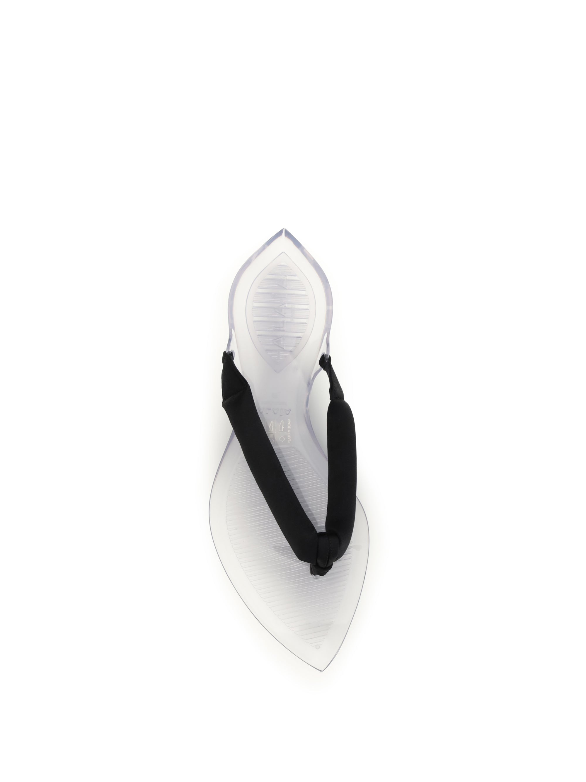 satin flip-flop sandals