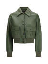 cropped nappa valstarino jacket