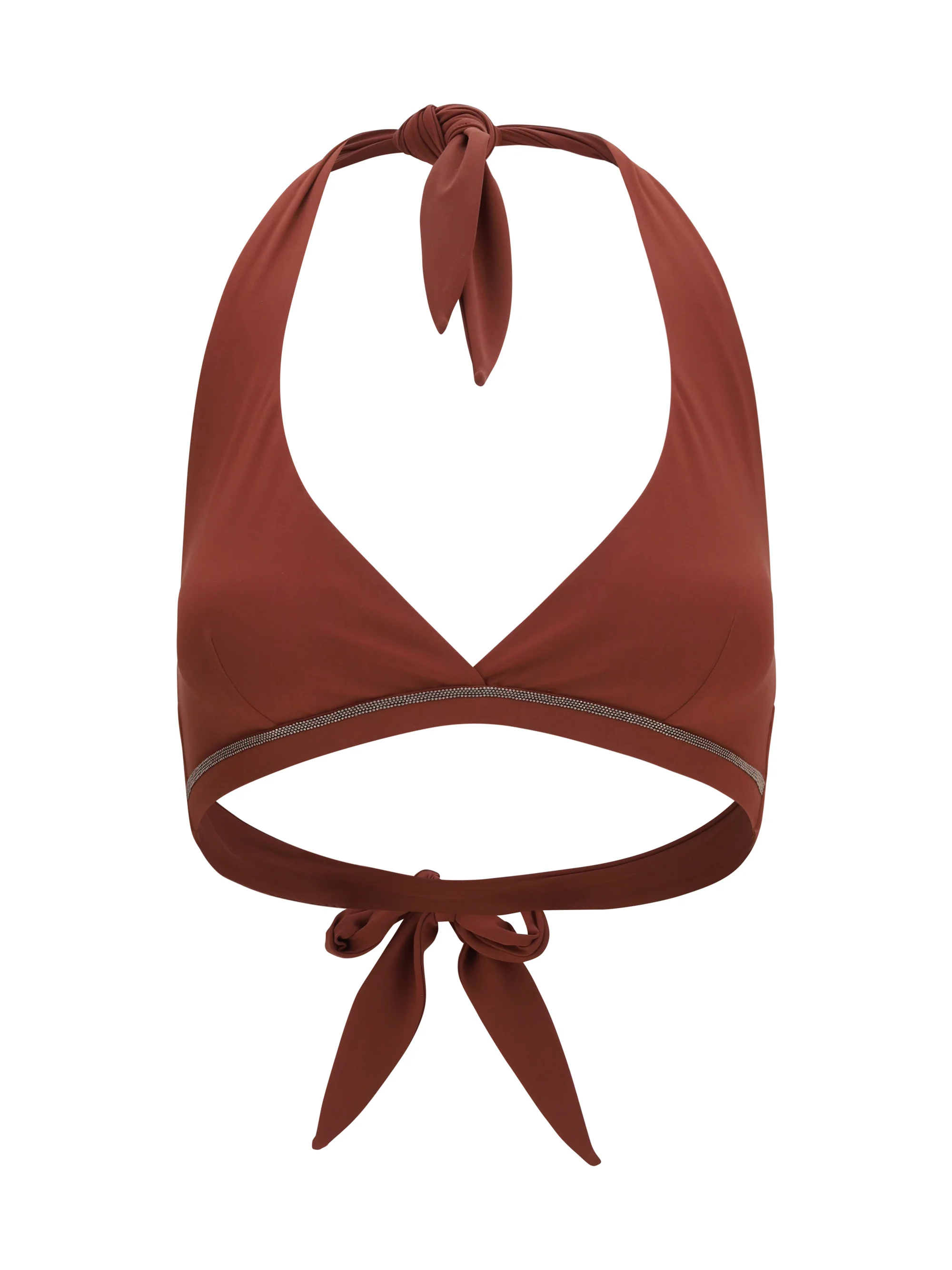 BRUNELLO CUCINELLI 42 triangle bikini top