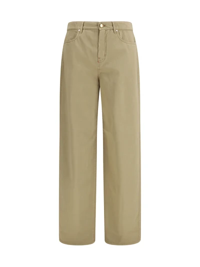 baggy pants in pure cotton satin