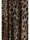 leopard-print chiffon skirt