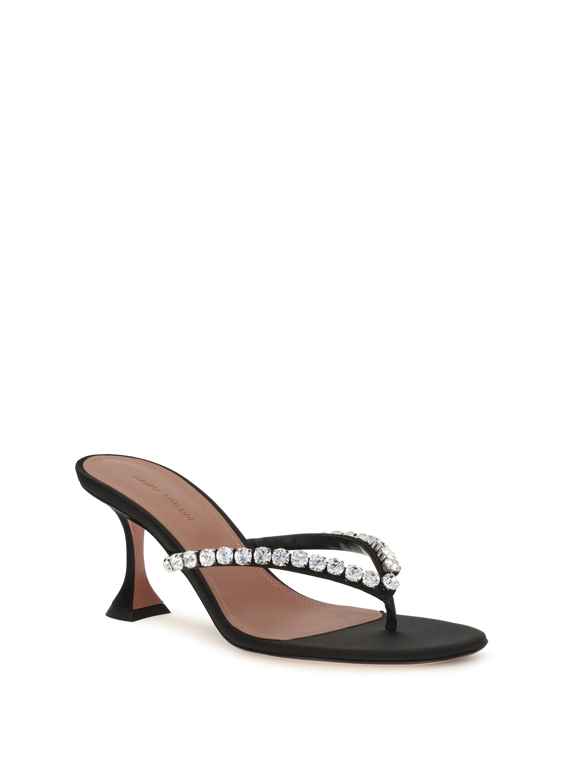 AMINA MUADDI 36 gigi crystal-embellished thong sandals