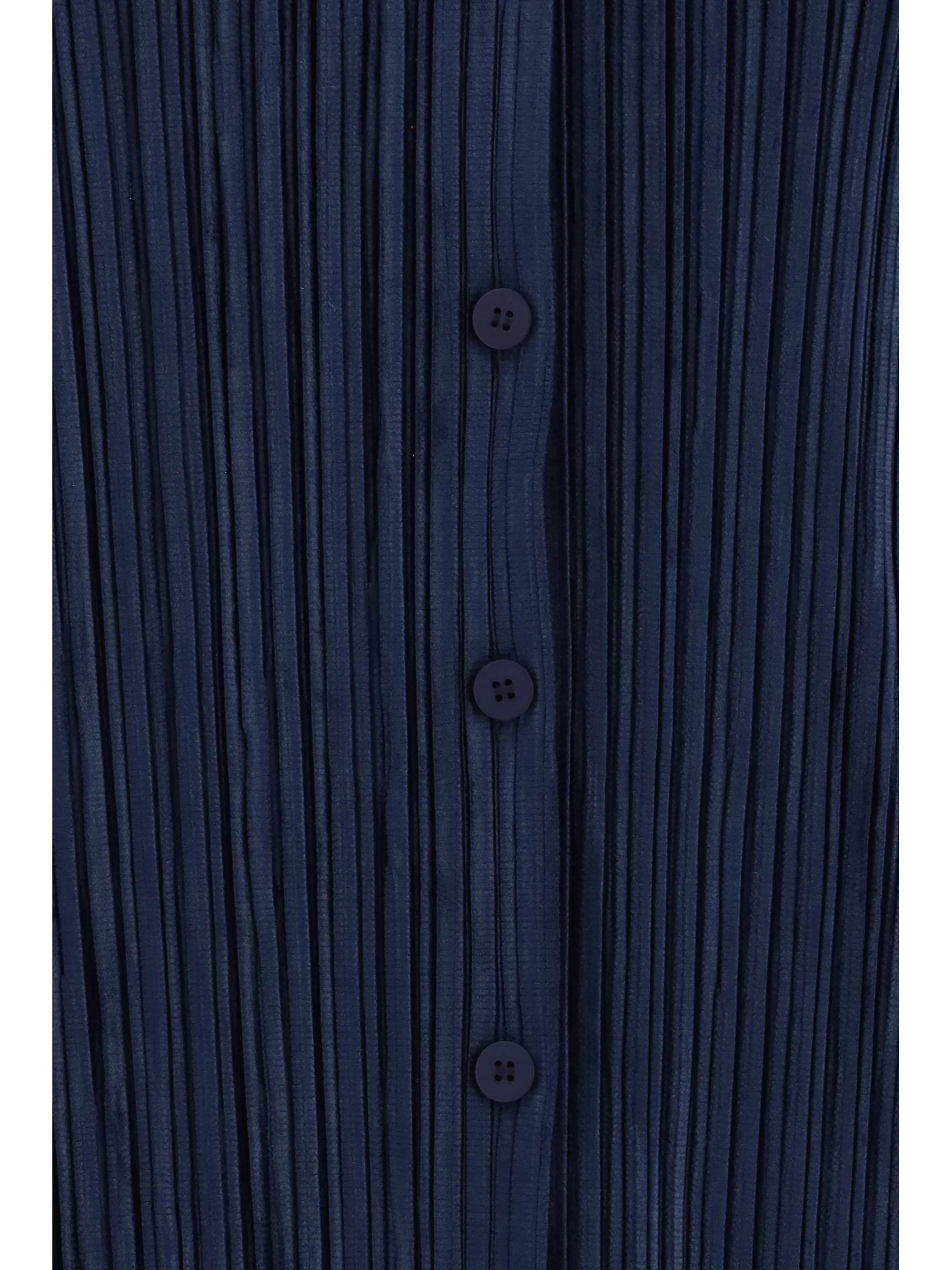 shirt in fine striped velvet-like fabric