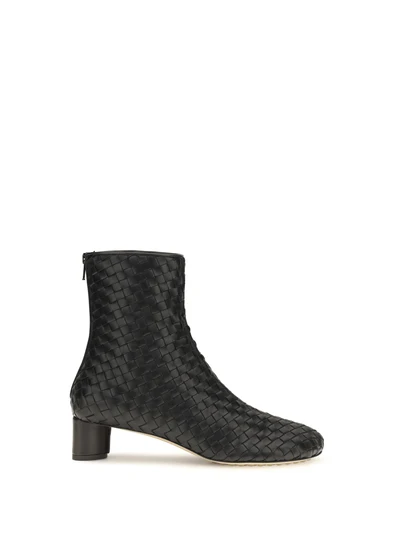 cherry intrecciato ankle boots