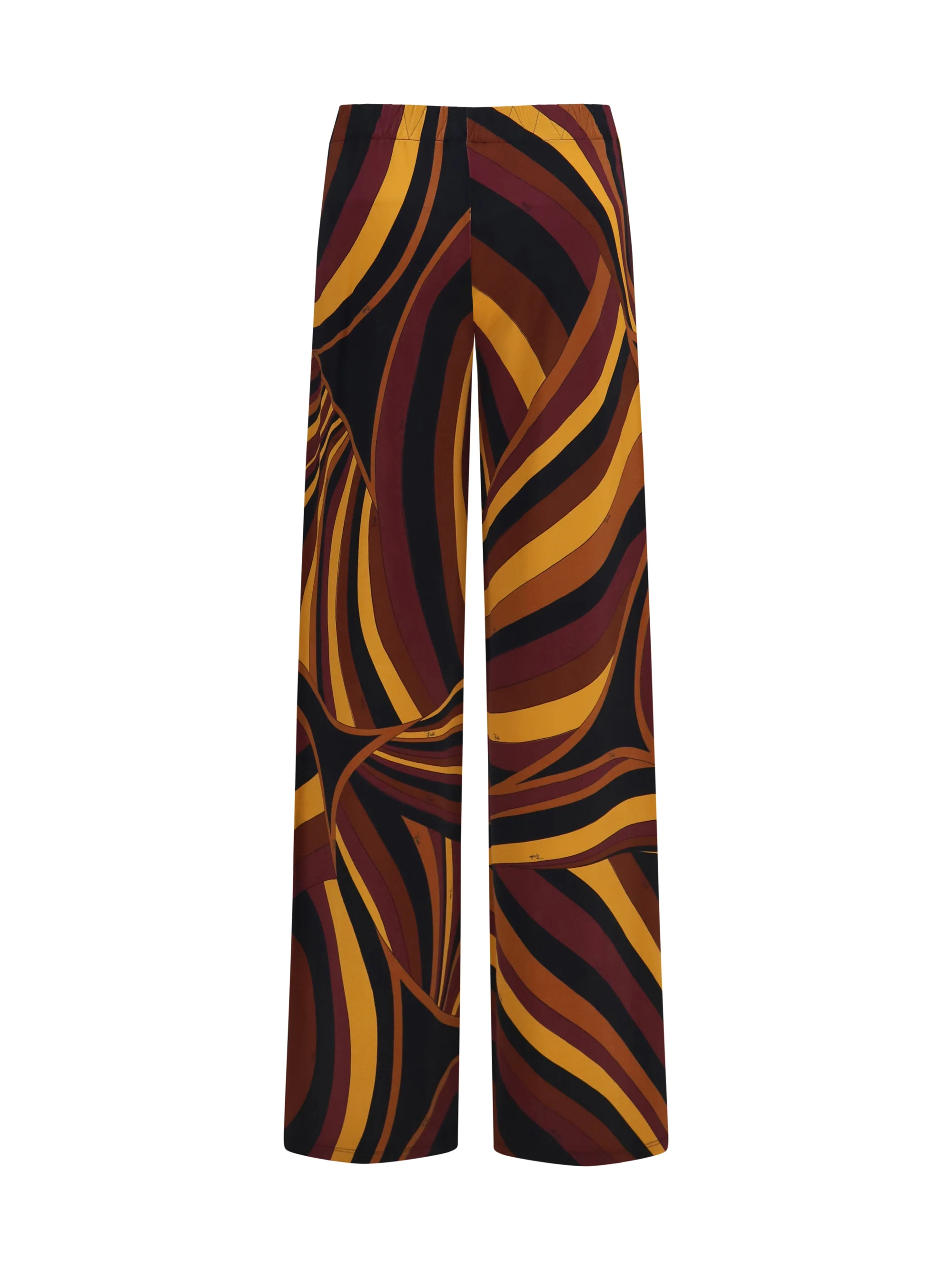 PUCCI 40 satin jersey pants in iride print