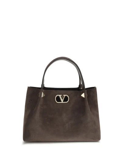 small suede handbag