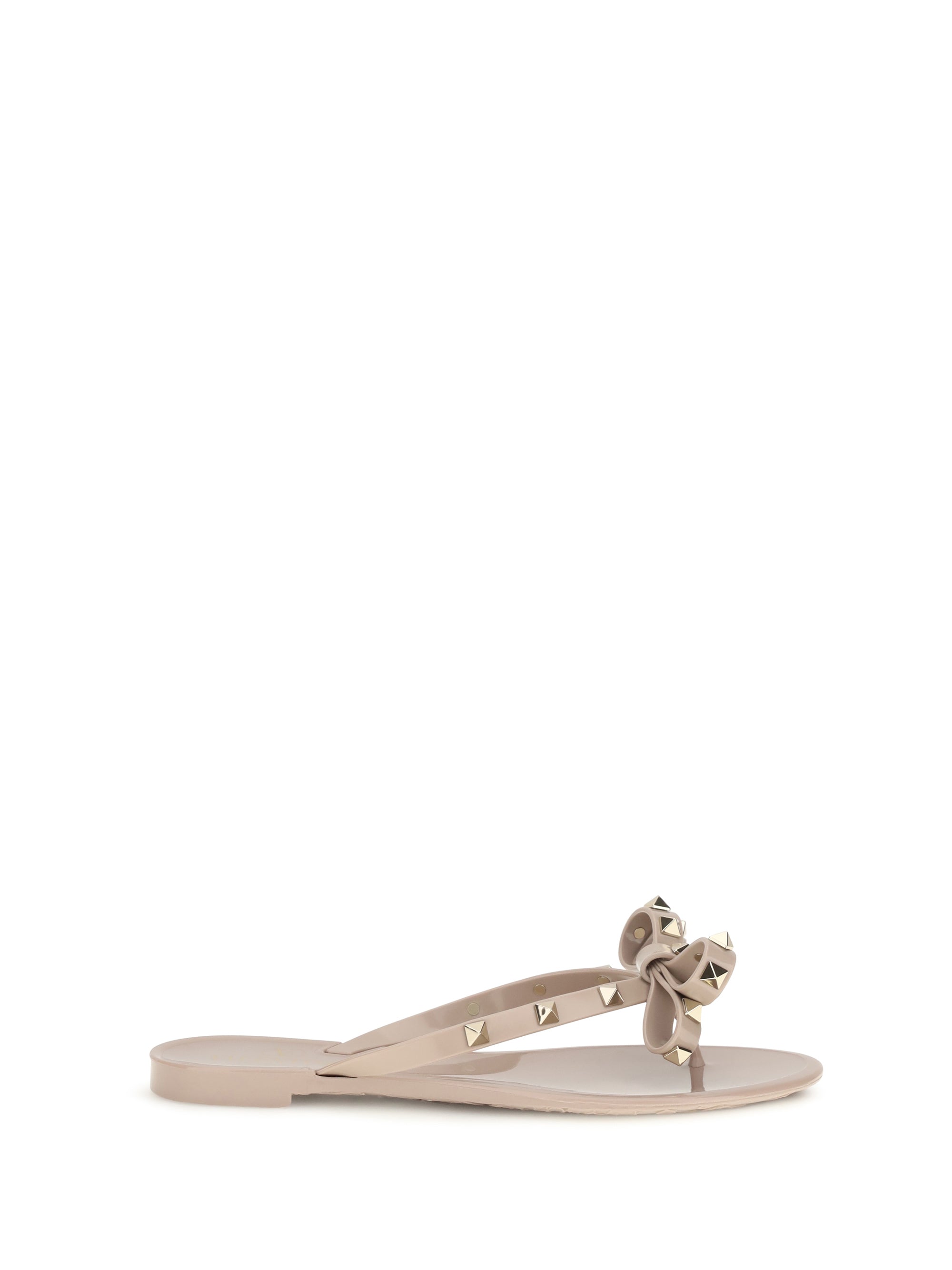 VALENTINO GARAVANI 36 rockstud flip-flop sandals in pvc