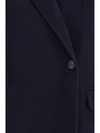single-breasted wool and cashmere jacket