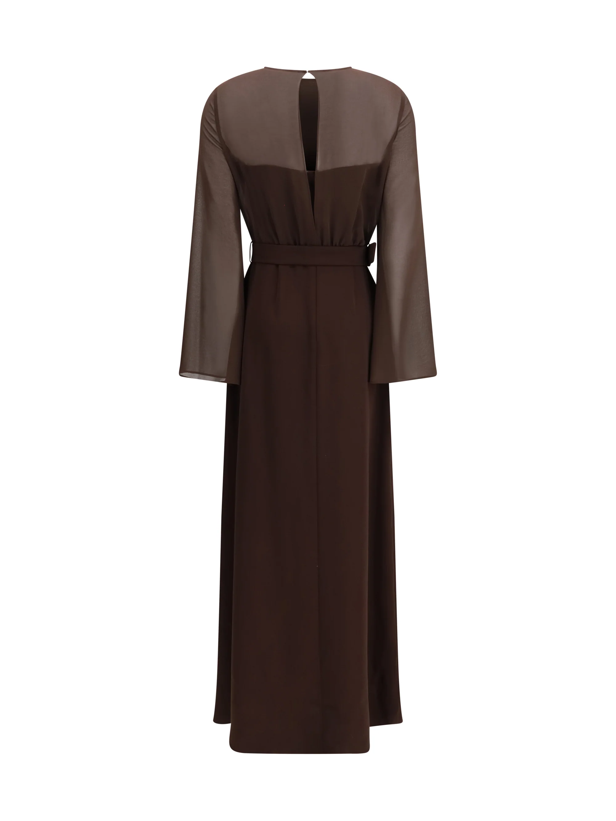 long belted dress