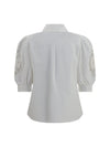 shirt with sangallo lace sleeves