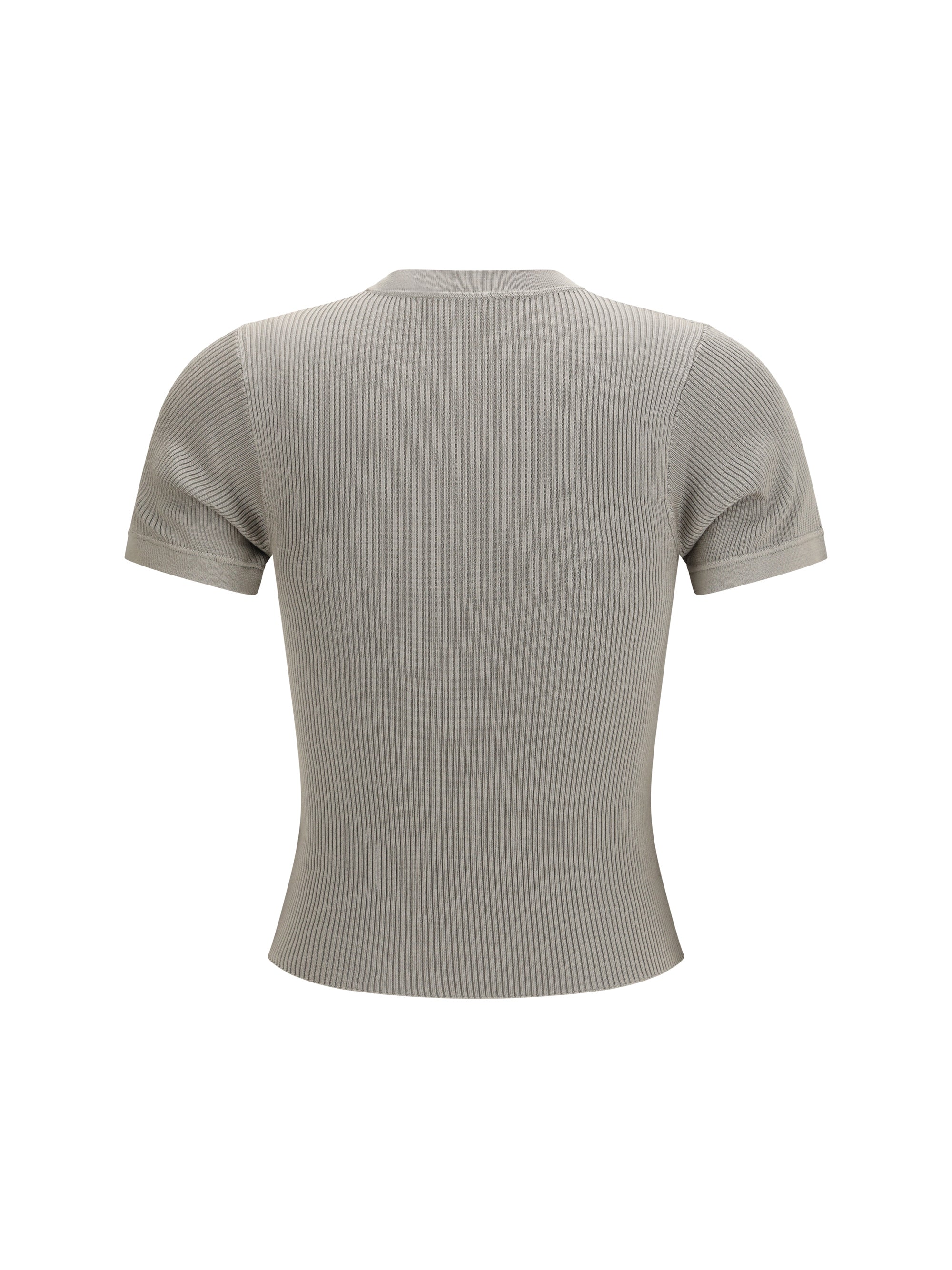 short-sleeve ribbed t-shirt