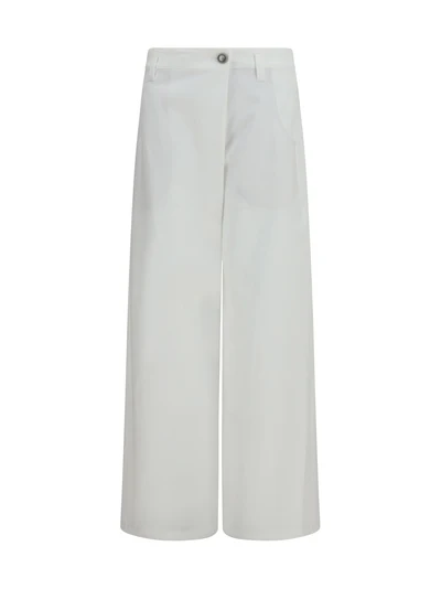 straight-leg cotton pants