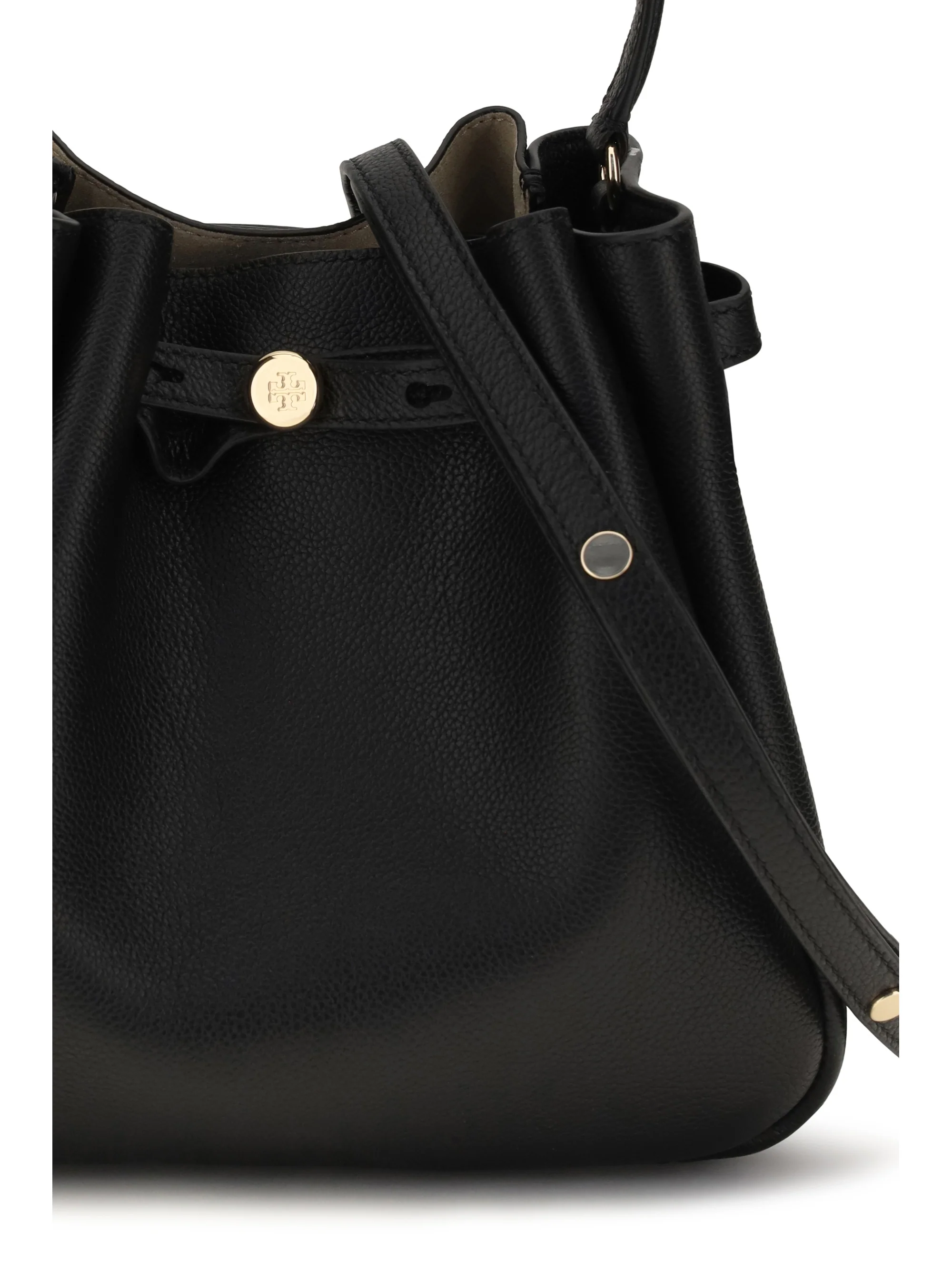 romy hammered leather bucket bag