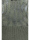 perforated sequin tank top