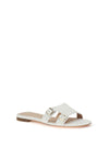 low leather sandals