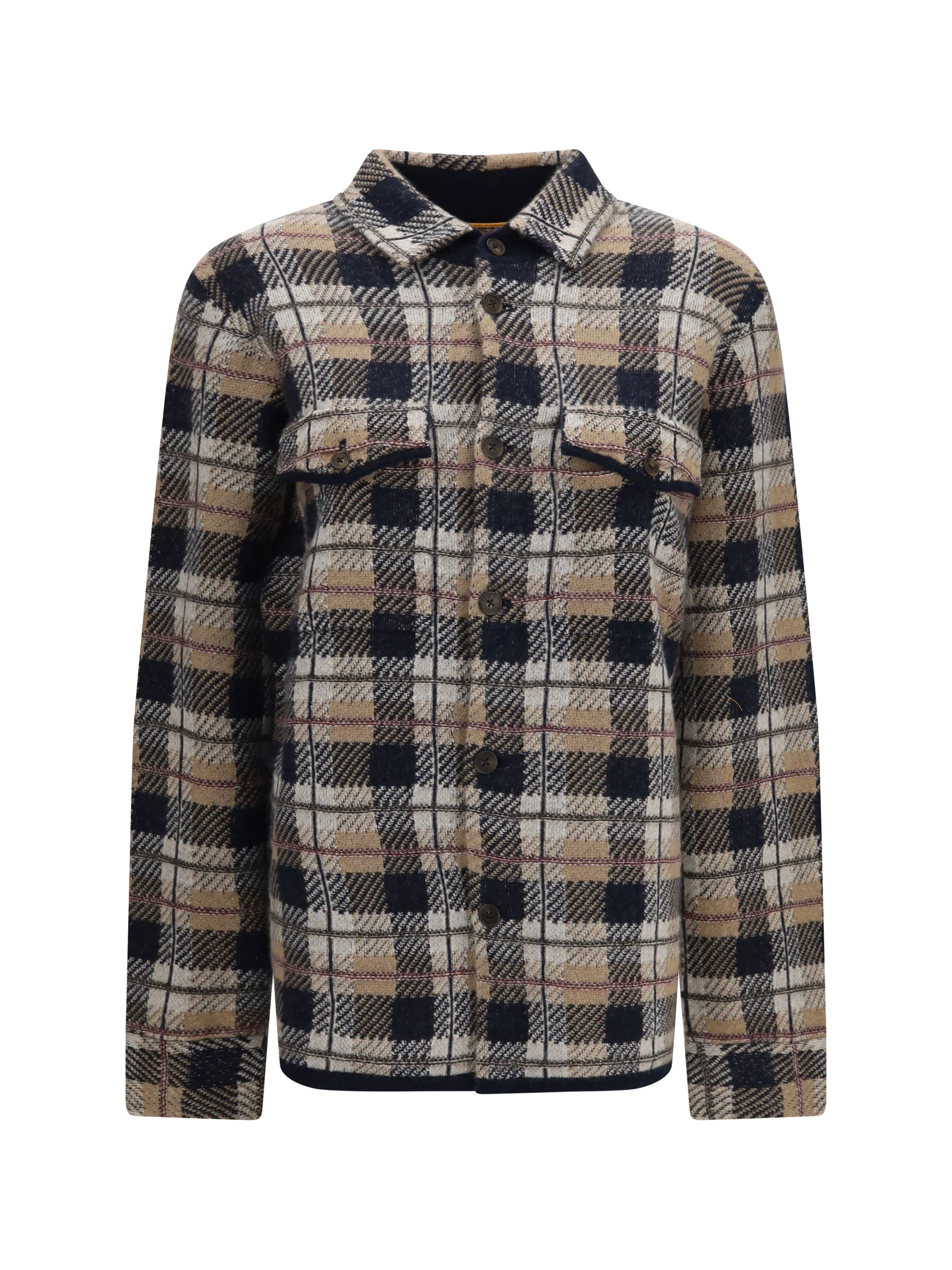 GUEST IN RESIDENCE S checked cashmere shirt