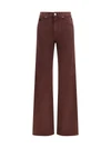 high-rise straight-leg jeans