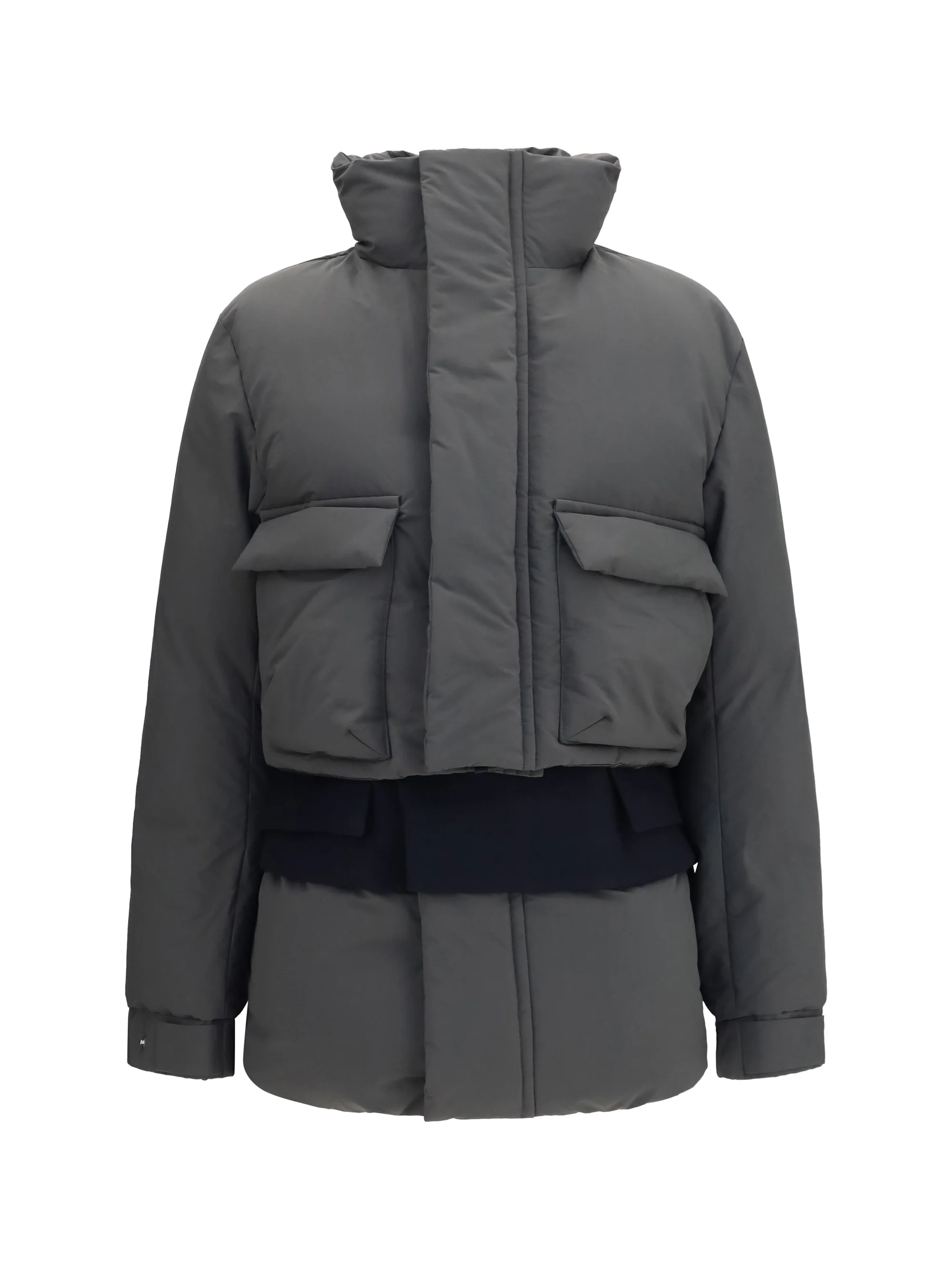 SACAI 4 double padded jacket with zip closure