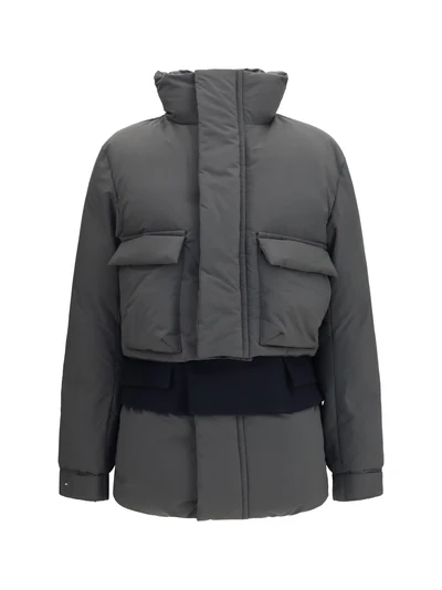double padded jacket with zip closure