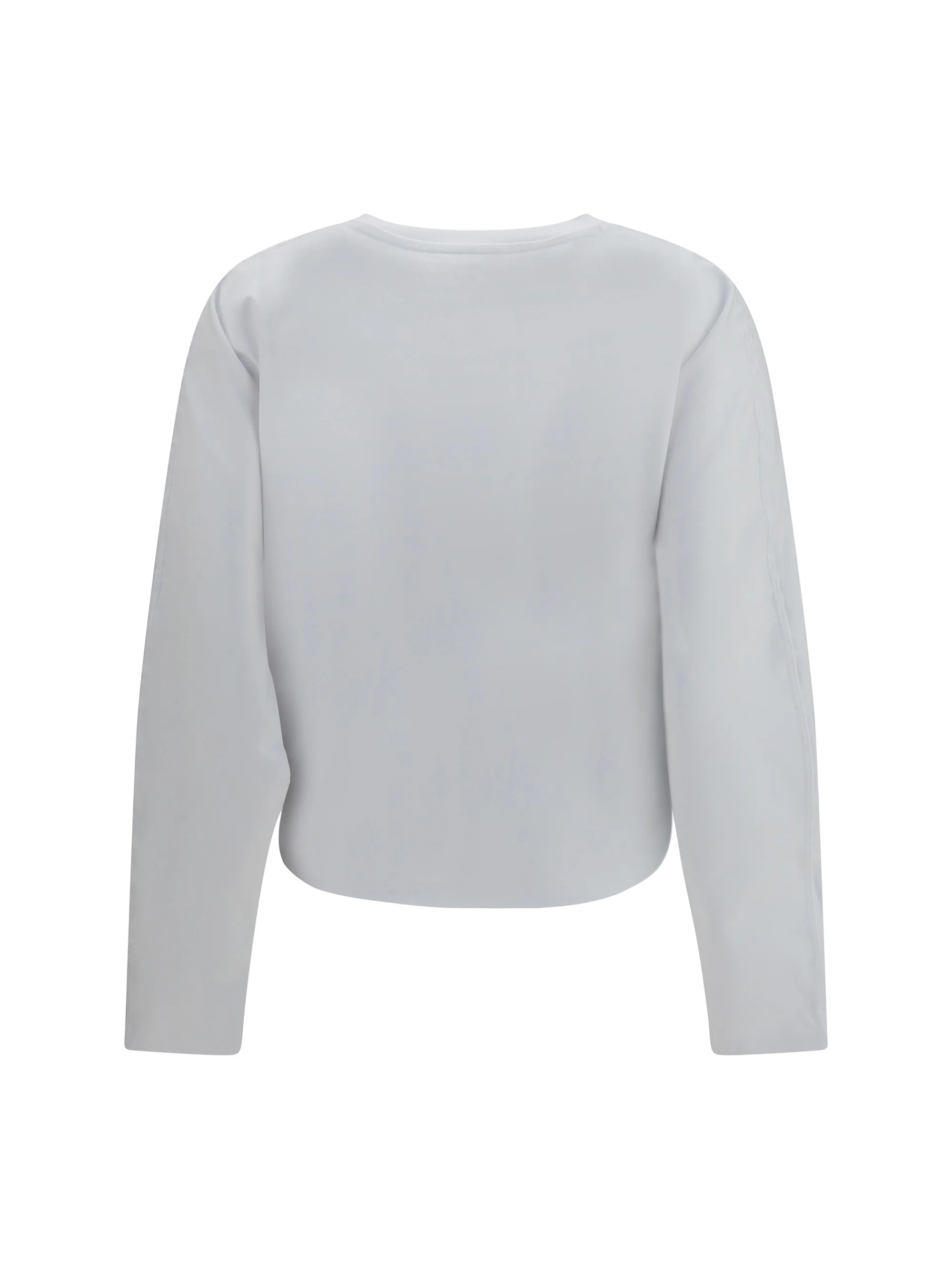 GANNI M asymmetric draped stretch cotton top