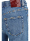 flare stretch cotton jeans