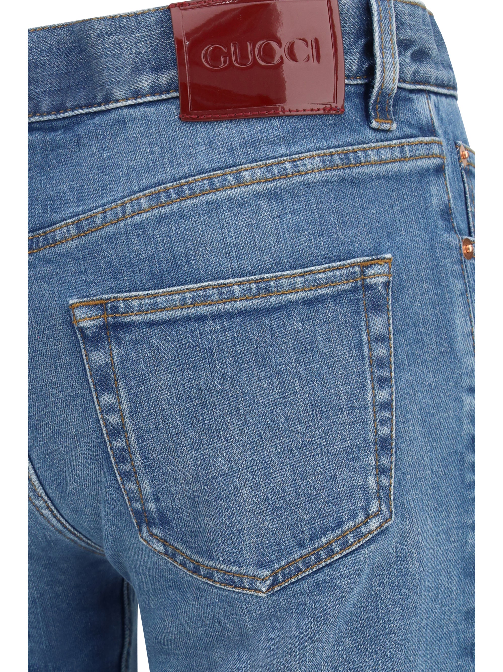 flare stretch cotton jeans