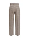 tailored linen and wool-blend pants