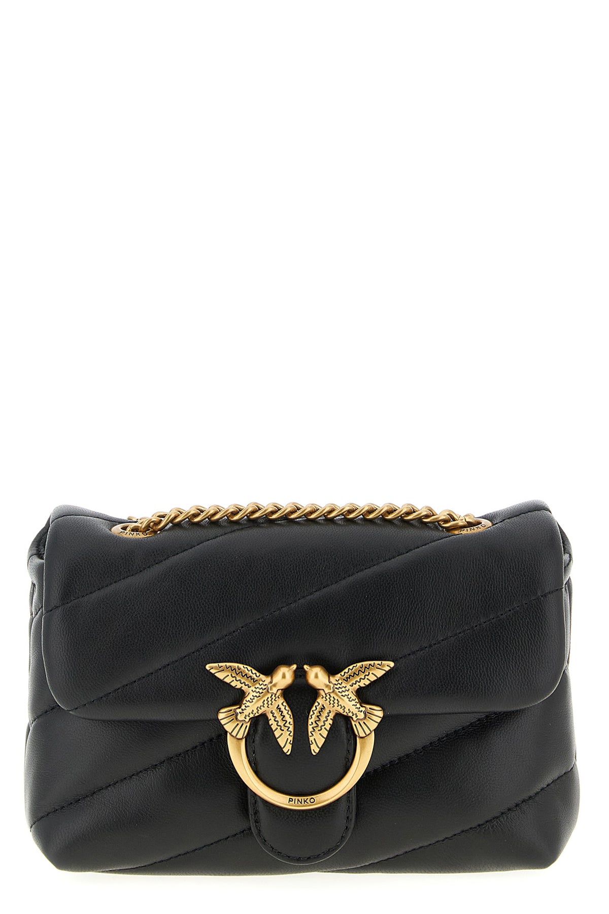 PINKO OS baby love puff crossbody bag in nappa leather