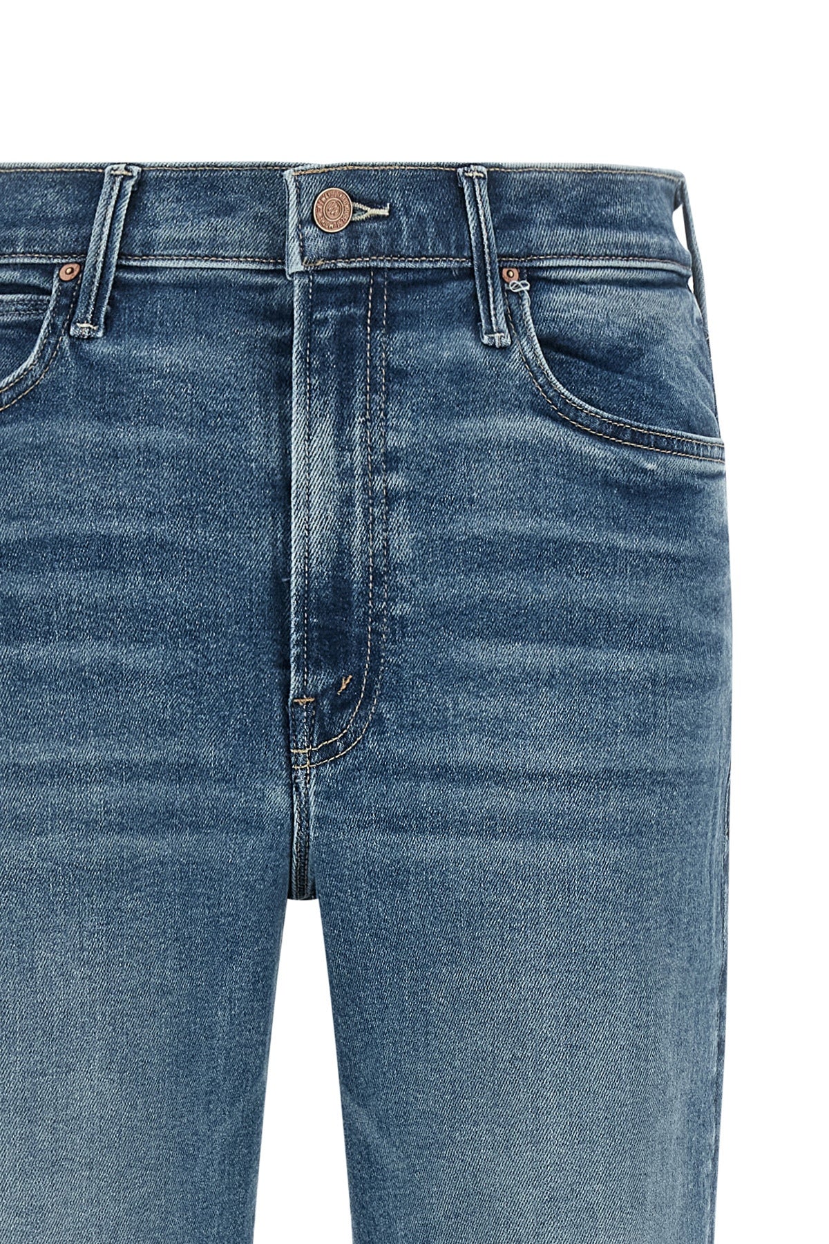 the kick it mother jeans redefine the everyday silhouette through a high-waisted