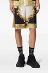 bermuda shorts in silk twill