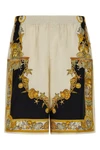 bermuda shorts in silk twill
