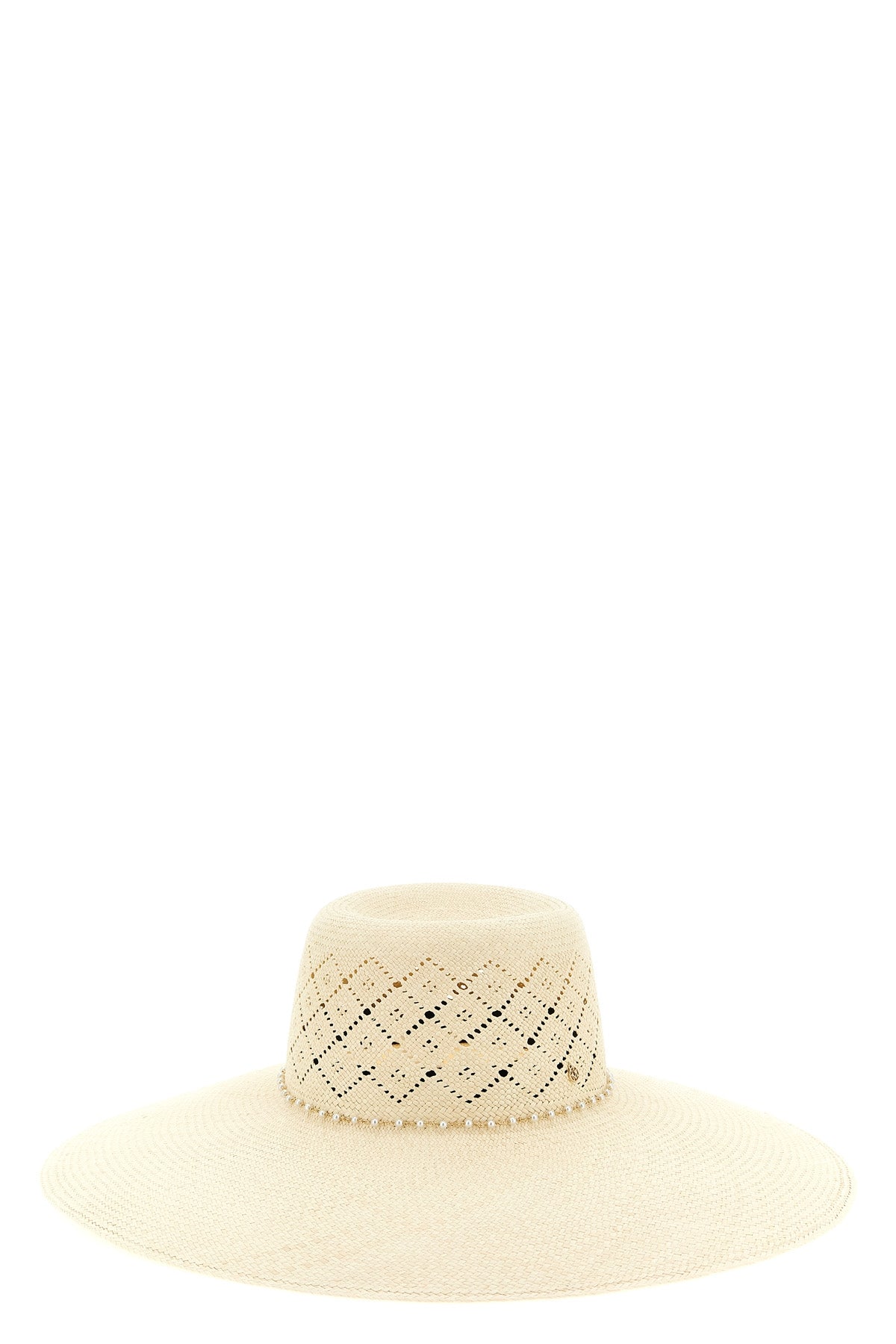 MAISON MICHEL S blanche hat in natural panama straw
