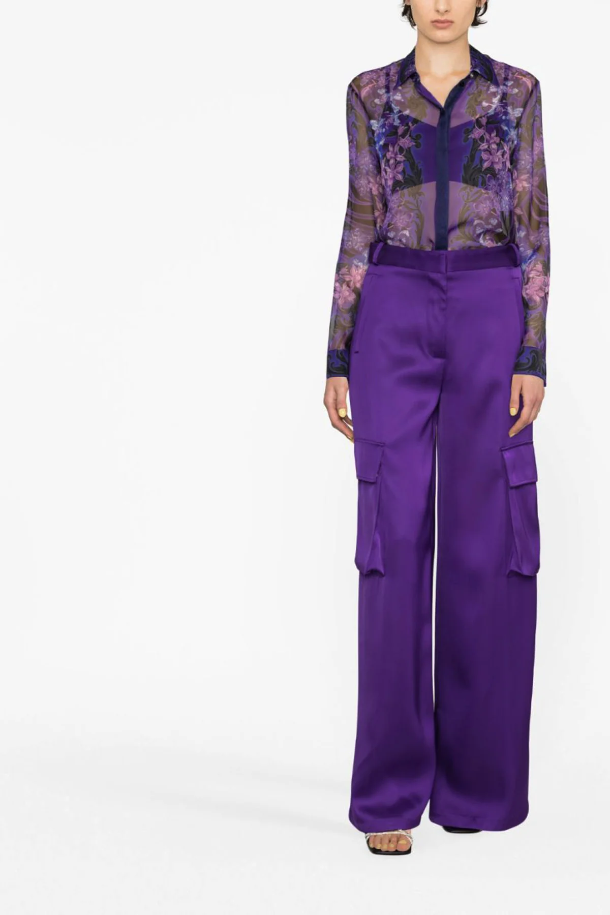 VERSACE 38 satin cargo pants