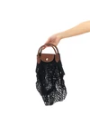 l le pliage filet shoulder bag in cotton mesh