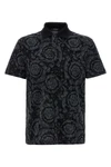 polo shirt in baroque jacquard cotton piqué