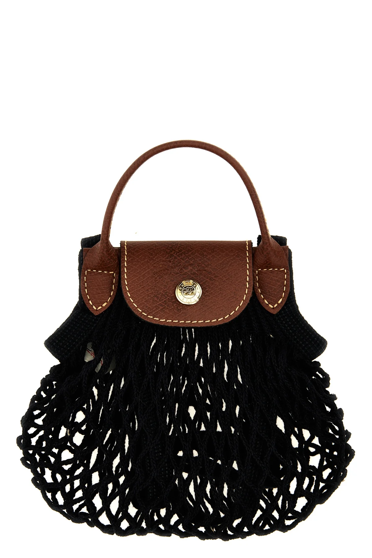 xs le pliage filet crossbody bag in cotton mesh